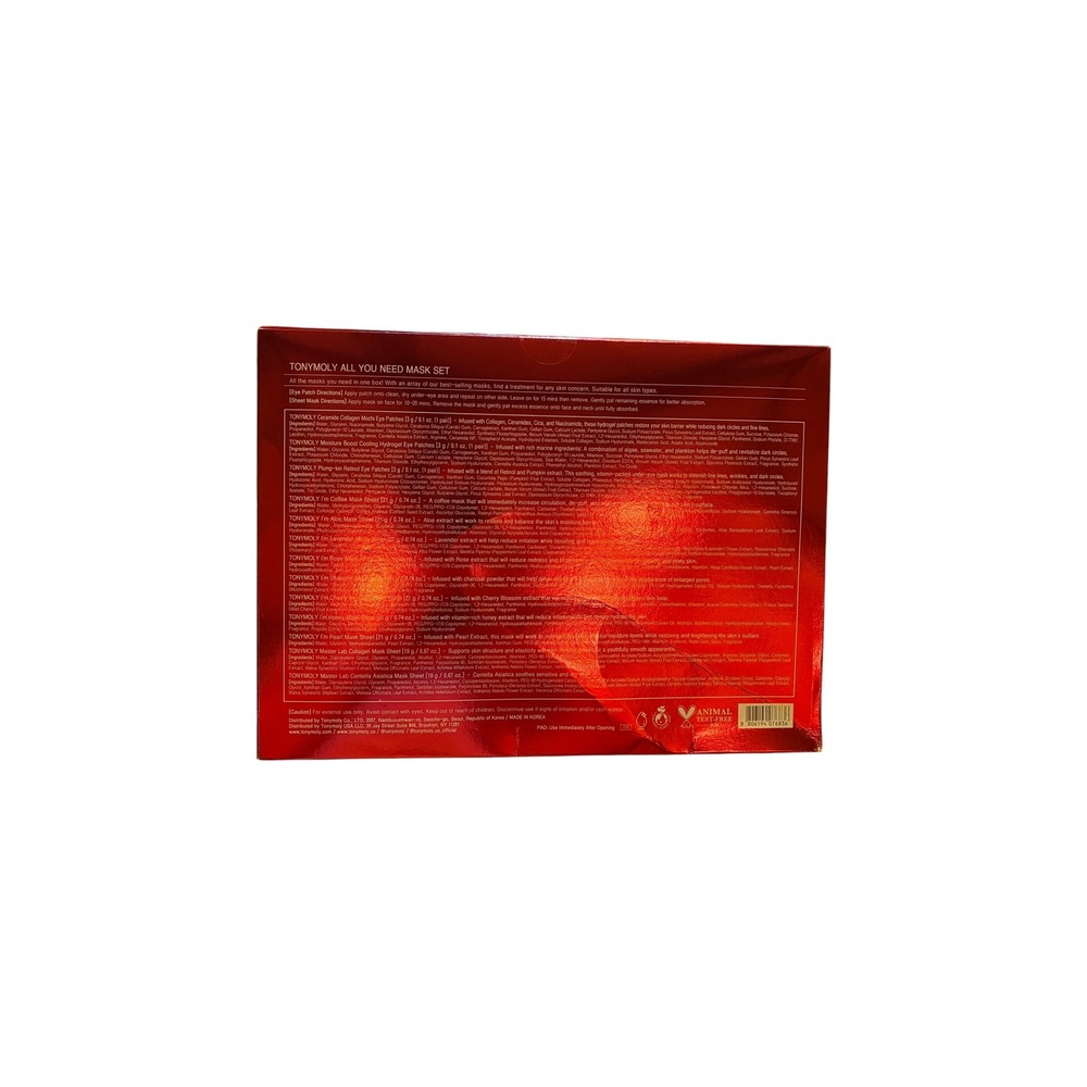 TonyMoly All You Need Sheet Mask Set 13 Masks Variety Pack New Sealed $45 Value - Picture 2 of 2
